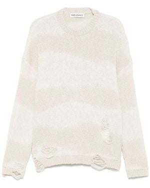 Our Legacy Distressed Jumper - White