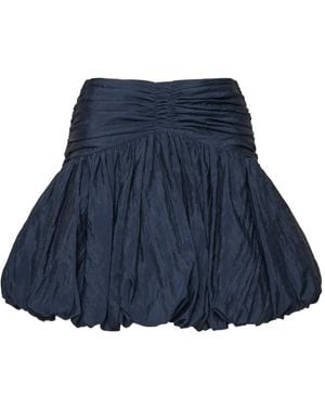 Cinq À Sept Kaldi Ruched Bubble Skirt - Blue