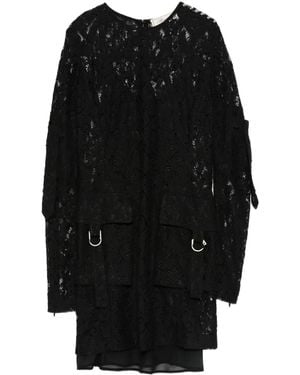 Blumarine Lace Buckle Dress - Black