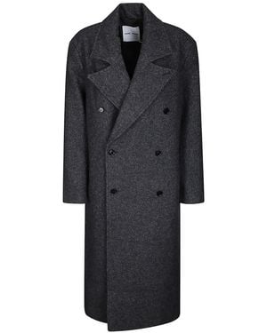 Samsøe & Samsøe Savince Double-Breasted Coat - Black