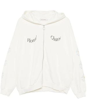 Joshua Sanders Veste Effet Usé À Imprimé Marguerite - White