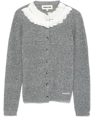ShuShu/Tong Cardigan Con Dettagli - Grigio