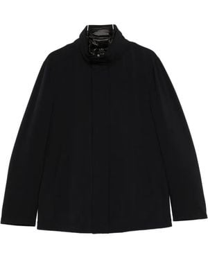 Montecore High-Neck Zip-Up Jacket - Black