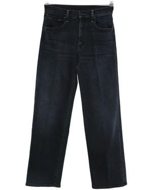 Mother The Mid Rise Rambler Cropped Jeans - Blue