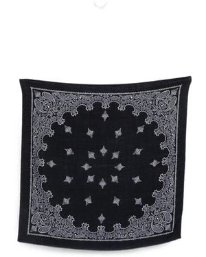 Destin Paisley-Print Scarf - Black