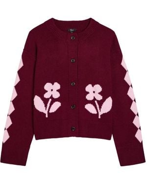 Rails Mavie Embroidered Knit Cardigan