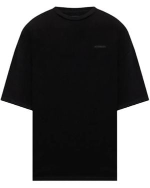 Vetements Logo-Print Oversized T-Shirt - Black