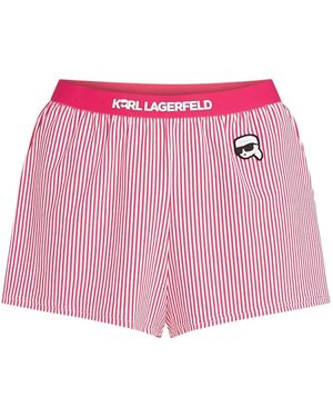 Karl Lagerfeld Ikon Pyjama Shorts - Pink
