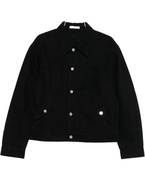 Helmut Lang Button-fastening flap-pocket overshirt - Negro