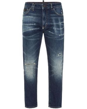 Philipp Plein Straight-Leg Jeans - Blue
