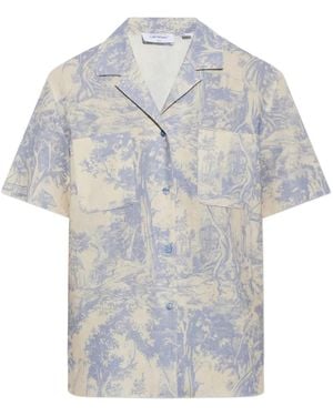 Off-White c/o Virgil Abloh Landscape-Print Shirt - Grey