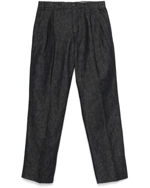 PT Torino Pleated Tailored Trousers - Grey