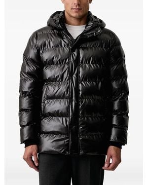KARL LAGERFELD Quilted Hooded Jacket - Black