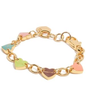 Bimba Y Lola Heart Logos Chain Bracelet - Metallic