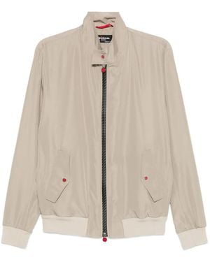 Kiton Zip-Up Bomber Jacket - Natural