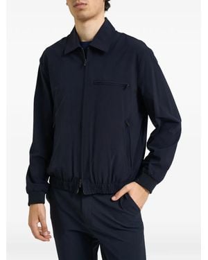 Emporio Armani Nylon Twill Travel Essential Jacket - Blue