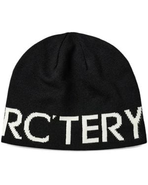 Arc'teryx Word Head Logo-Detail Beanie Hat - Black
