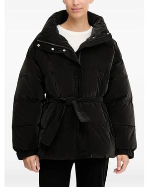EA7 Belted Padded Jacket - Black