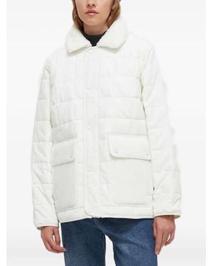 Vans Faux-Fur-Collar Puffer Jacket - White