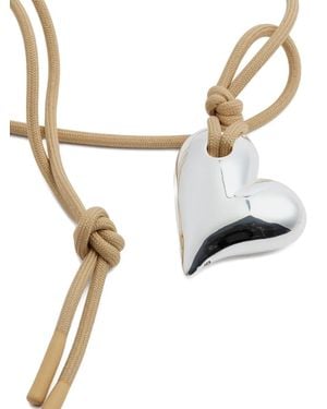 Jenny Bird Collar Art Heart On A String - Blanco