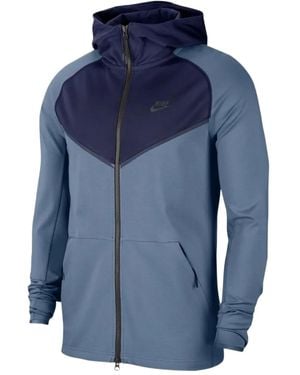 Nike Long-Sleeves Full-Zip Hoodie - Blue