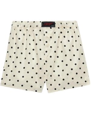 MSGM Polka-Dot Shorts - Natural