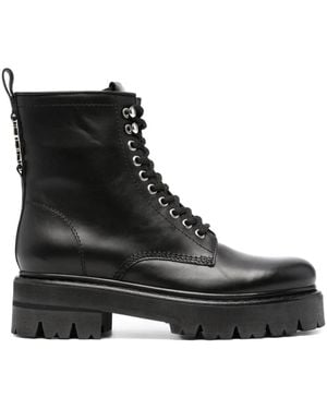 DSquared² Leather Ankle Boots - Black