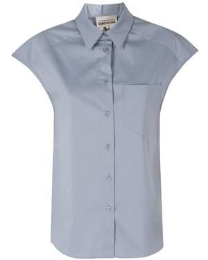 Semicouture Sleeveless Blouse - Blue