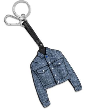 KARL LAGERFELD Portachiavi Con Ciondolo Giacca Denim - Blu