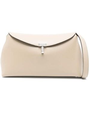 TOTEME T-Lock Clutch Bag - Natural
