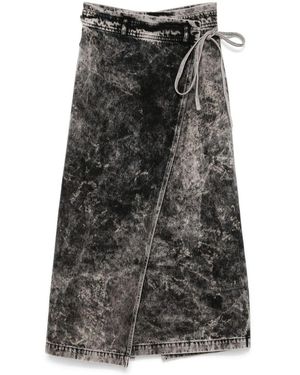 Christian Wijnants Sekai Denim Skirt - Black