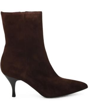Sergio Levantesi Bottines En Daim À Bout Pointu - Marron