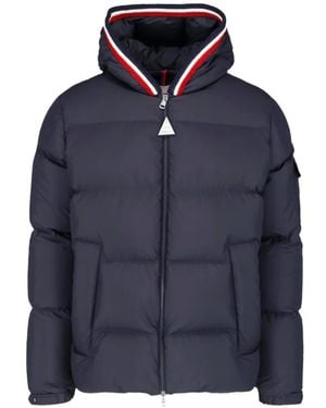 Moncler Lacfroid Quilted Hooded Jacket - Blue