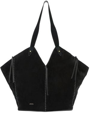 Isabel Marant Tampa Leren Schoudertas - Zwart