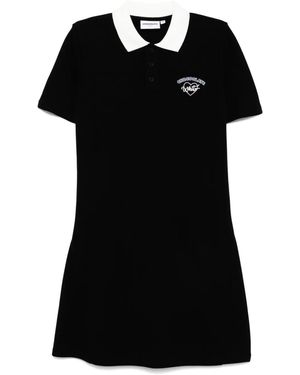 Chocoolate Logo-Embroidered Dress - Black