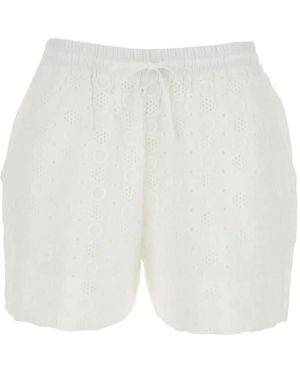 Pinko Drawstring-Fastening Shorts - White