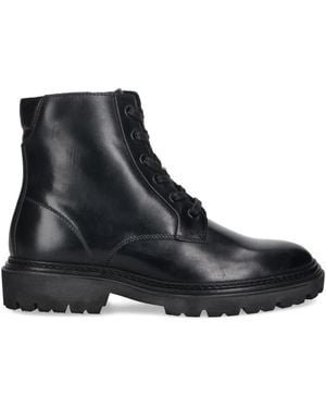 GANT Lace-Up Lug-Sole Boots - Black