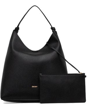 DKNY Shopper Mit Logo-Schild - Schwarz