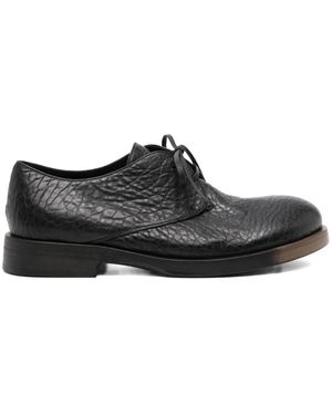 Uma Wang Textured Leather Derby Shoes - Black