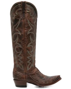 Mexicana Fantasia Leather Boots - Brown