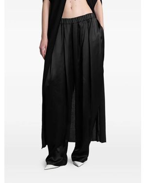 DARKPARK Simona Pleated Palazzo Pants - Black
