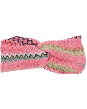Missoni Gestricktes Haarband - Pink