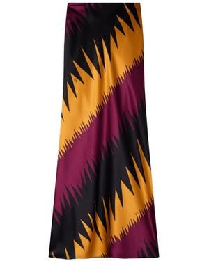 PUCCI Satijnen Rok Met Drago-Print - Rood