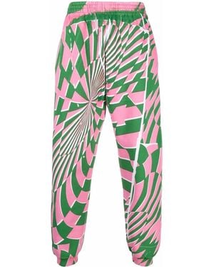Stella McCartney X Ed Curtis Geometric Pattern Track Trousers - White