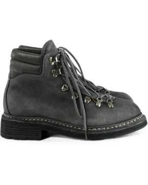 Guidi Lace-Up Hiking Boots - Black