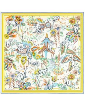 Inoui Edition Graphic-Print Square Scarf - Metallic