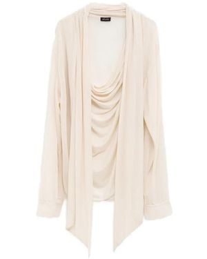Atlein Blusa Drapeada - Blanco