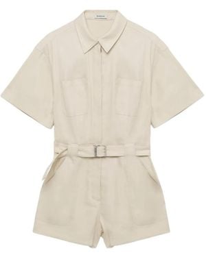 Jonathan Simkhai Combishort Ceinturée Aspen - Blanc