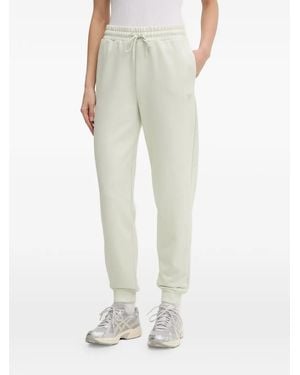 Guess Rhinestone-Embellished Drawstring-Waist Track Trousers - Natural