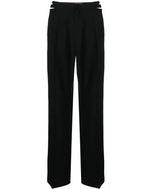 Dion Lee Lingerie Cut-Out Wool Pants - Black